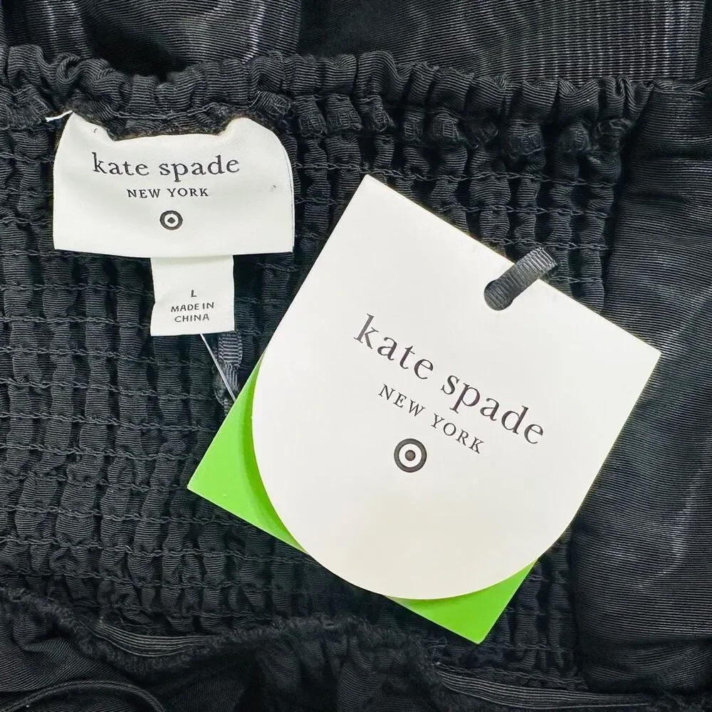 Kate Spade x Target Tiered Ruffle Midi Dress - Black - Size Large